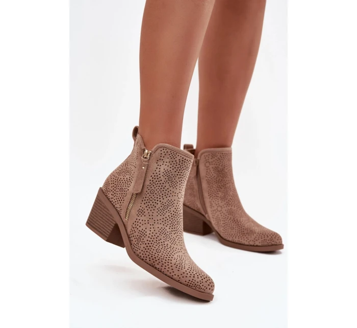 Boty na podpatku  model 222514 Step in style