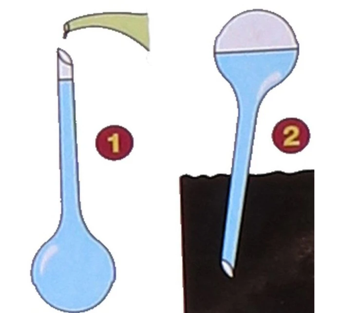 AUTOMATICKÝ DÁVKOVAČ VODY S KULIČKOU 250 ML MODRÝ