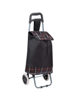 NÁKUPNÍ VOZÍK NA KOLEČKÁCH S RÁMEM 31L ČERNÝ