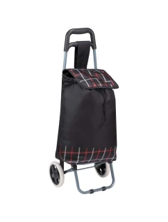 NÁKUPNÍ VOZÍK NA KOLEČKÁCH S RÁMEM 31L ČERNÝ