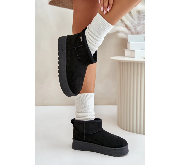 Nízké Sněhové Boty Na Platformě Big Star model 21675281 Černé - Big Star Shoes