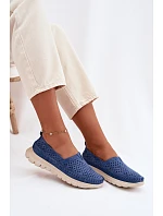 lehké dámské mokasiny  modré model 22067154 - SERGIO LEONE