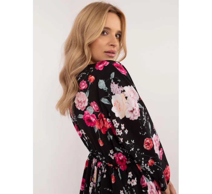 Sukienka DHJ SK  czarno czerwony model 20572067 - FPrice