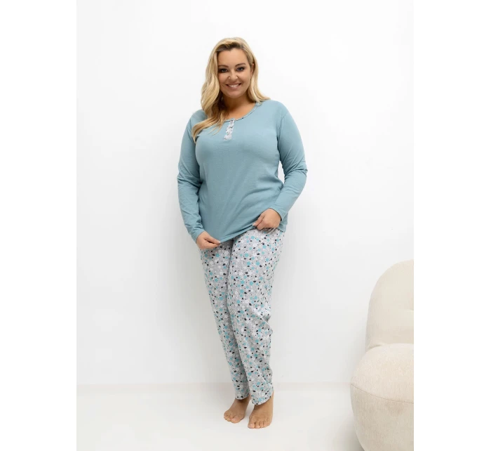 Pyžamo DU KN FP 502.97 tmavě mátové Pyžamo DU KN FP 502.97 tmavě mátové