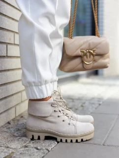 Semišové boty Trapper Tiered Světle šedá Dalles