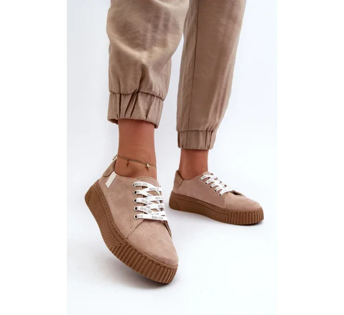 Dámské tenisky MEMORY FOAM SYSTEM BIG STAR Tmavě béžové Dámské tenisky MEMORY FOAM SYSTEM BIG STAR Tmavě béžové