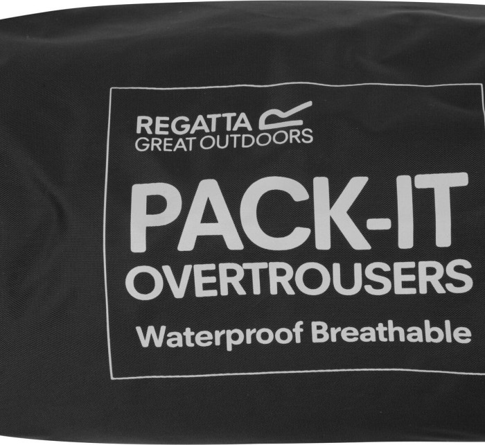Pánské outdoorové kalhoty Regatta RMW149 Pack It Overtrousers Černé