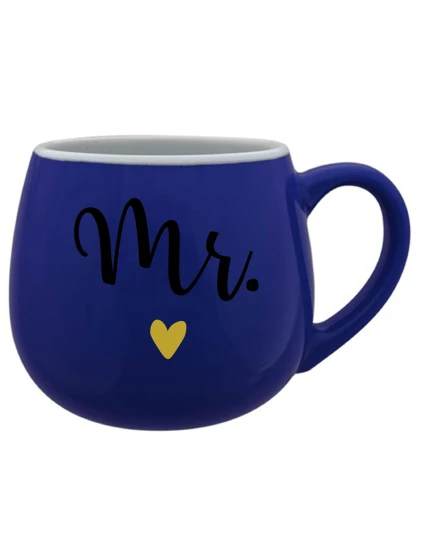 MR. - modrý keramický hrníček 300 ml