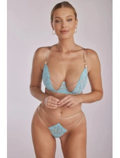 Dámská podprsenka Camile SC-1123 Tyrkys s béžovou - Kinga