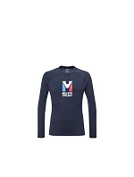 Pánské tričko MILLET Trilogy Wool Ts Ls M, tmavě modré Pánské tričko MILLET Trilogy Wool Ts Ls M, tmavě modré