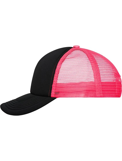 Daiber MB 70 5 panelová polyesterová síťovaná kšiltovka 03.0070 black/neon pink Daiber MB 70 5 panelová polyesterová síťovaná kšiltovka 03.0070 black/neon pink