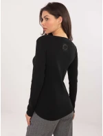 Bluzka BZ czarny model 21776307 - FPrice Bluzka BZ czarny model 21776307 - FPrice