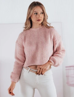 Dámský oversize svetr růžový Dstreet model 21972201 - FashionStreet