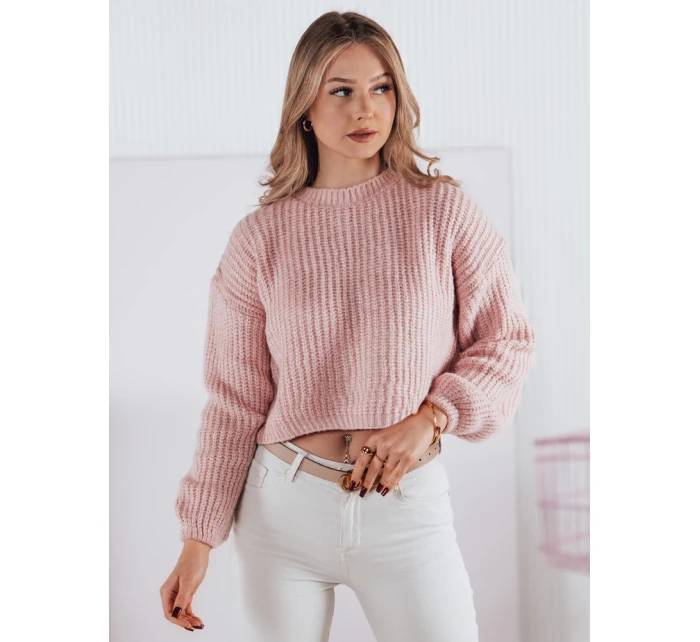 Dámský oversize svetr BILLIS pink FashionStreet MY2283