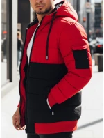 Pánská zimní bunda s kapucí model 21993653 - Dstreet Pánská zimní bunda s kapucí model 21993653 - Dstreet