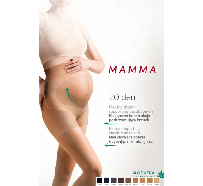 Těhotenské punčocháče 108 model 6087051 20 den nero - Gabriella Těhotenské punčocháče 108 model 6087051 20 den nero - Gabriella