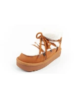 dámské sněhové boty zimní módní model 21395332 zateplené hnědé pro kotníkové dámské - D.Franklin