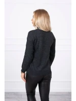 Poloviční svetr s rolákem grafitový