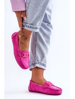 Dámské módní semišové mokasíny růžové model 21625591 - Boto