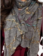 Závoj AT CH F67024.26 tmavě šedý