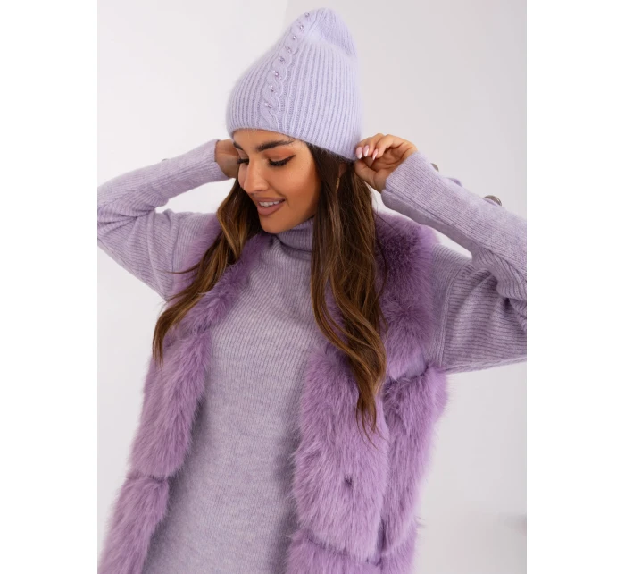 Czapka AT CZ model 18997519 jasny fioletowy - FPrice Czapka AT CZ model 18997519 jasny fioletowy - FPrice