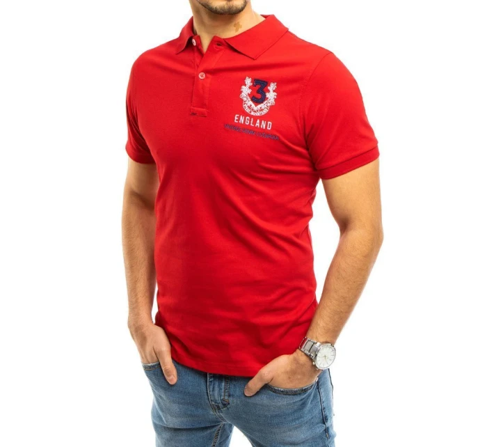 Pánská červená polokošile Dstreet PX0357