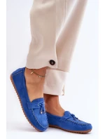 Klasické semišové mokasíny Modre Good Time Klasické semišové mokasíny Modre Good Time