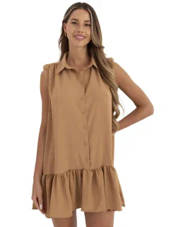 Šaty 341 SK model 15253144 velbloud - FPrice