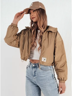 Dámská přechodná bunda s kapucí béžová Dstreet model 21974228 - FashionStreet