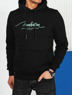 Pánská mikina s kapucí černá Dstreet BX5701