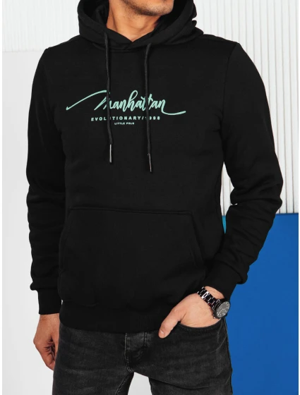 Pánská mikina s kapucí černá Dstreet BX5701