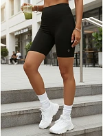 Dámské cyklistické šortky s vysokým pasem černé FashionStreet SY0583 Dámské cyklistické šortky s vysokým pasem černé FashionStreet SY0583