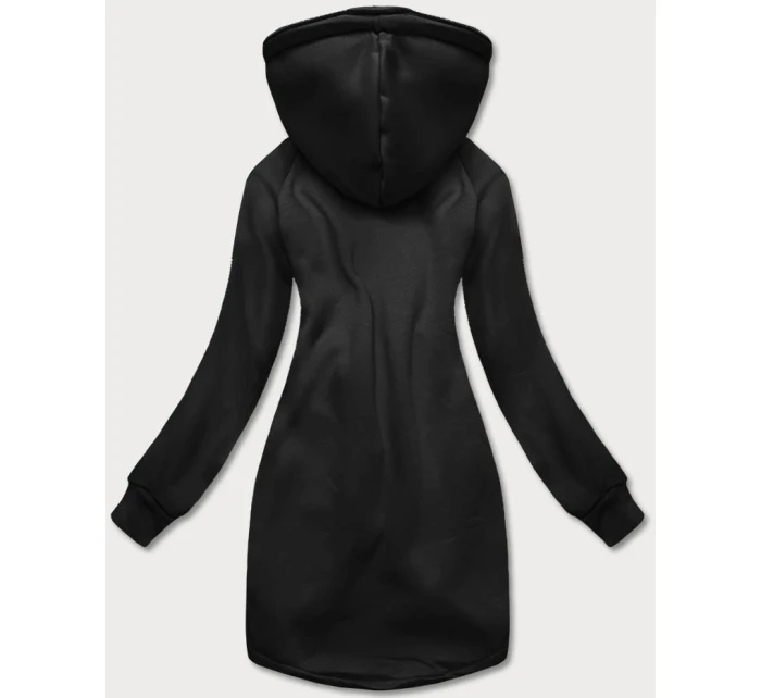 Dlouhá černá dámská mikina model 21292017 - LHD