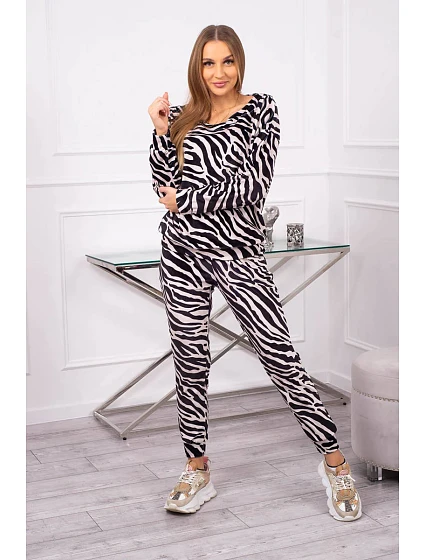 Zebra velurová souprava model 18752637 - K-Fashion