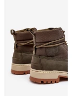 Pánské Trapery Memory Foam Botky Big Star KK174205 Khaki
