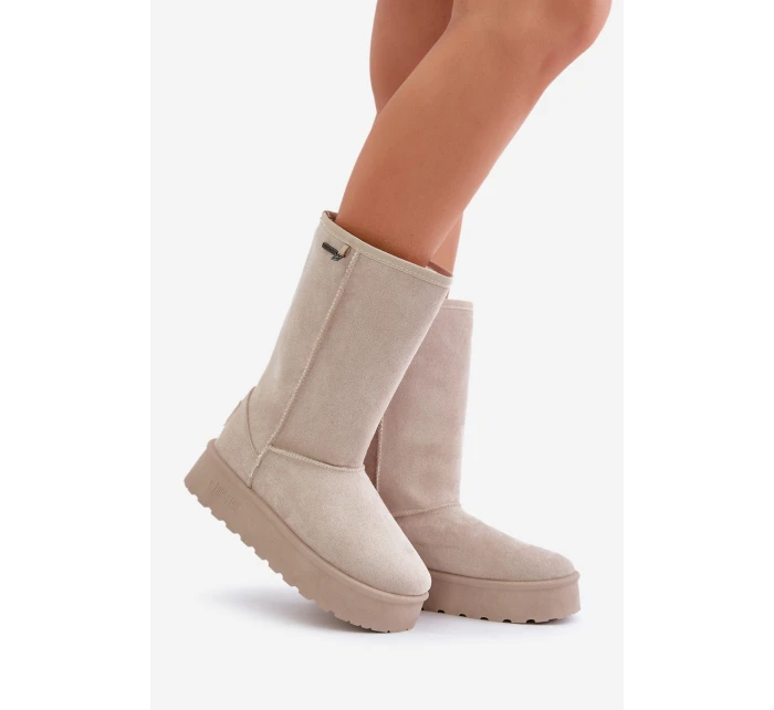Vysoké Sněhule Na Platformě Big Star model 21679168 Světle Béžové - Big Star Shoes