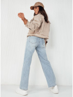 LUISE dámská džínová bunda béžová Dstreet TY4125