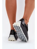 Dámské kožené tenisky na platformě Big Star HI-POLY SYSTEM – černé