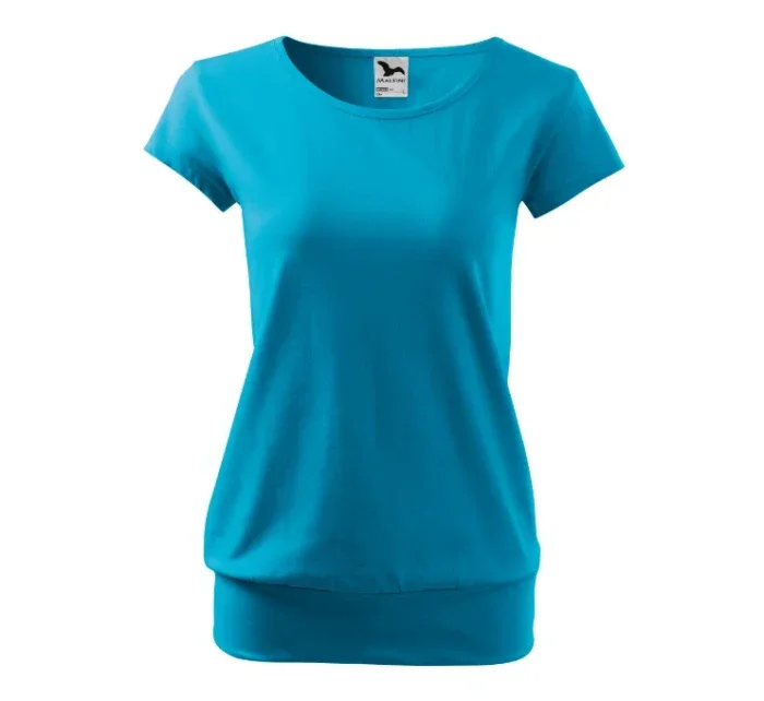 City tričko dámské tyrkysová City tričko dámské tyrkysová