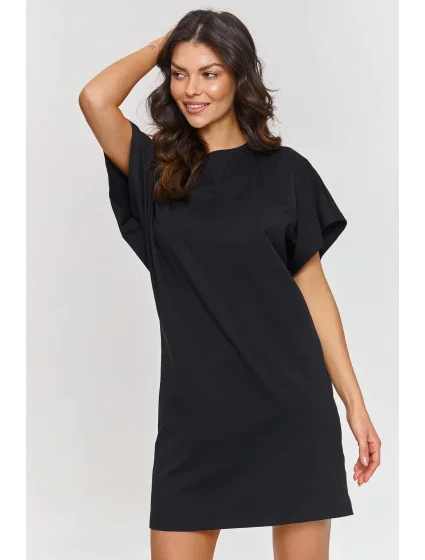 Denní šaty M875 černé - Makadamia