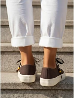 Dámské tenisky ZY1403 hnědé - FashionStreet