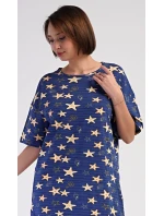 Dámské domácí šaty s tříčtvrtečním rukávem Hvězdy