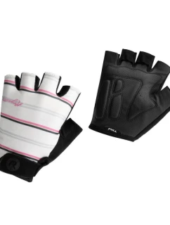 Rogelli dámské rukavice STRIPE bílo-růžové XL