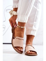 Kožené Nazouváky Lewski Shoes model 21558572 Béžové - Boto