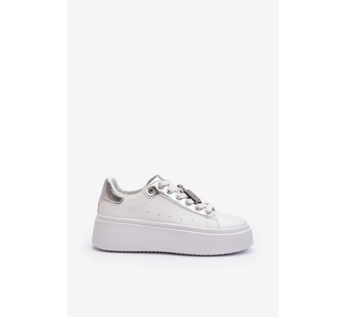 Dámské tenisky s ozdobou Bílé Celedria