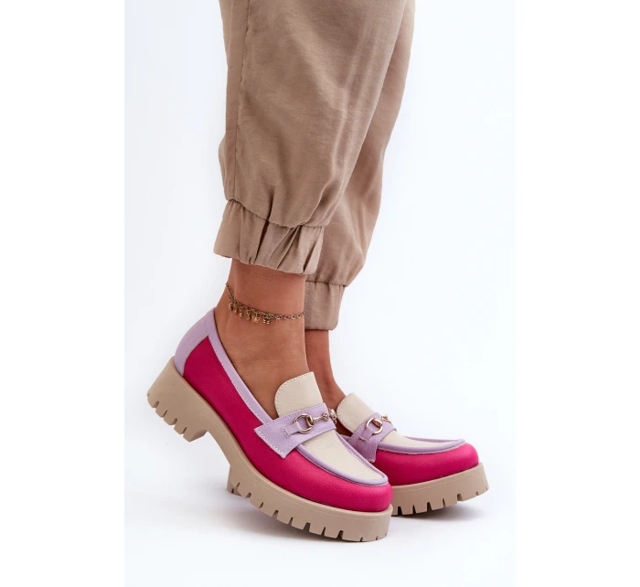 Zazoo 3475 Dámské kožené mokasíny béžové