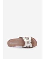 Pohodlné Lesklé Dámské Žabky model 21664635 Bílé - Inblu