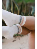 Ponožky model 18025907 Ecru - Steven Ponožky model 18025907 Ecru - Steven