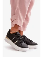 Módní Dámské Tenisky Na Platformě Z Eko Kůže Černé Nevisase Módní Dámské Tenisky Na Platformě Z Eko Kůže Černé Nevisase