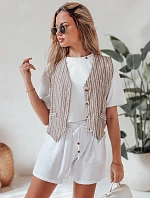 Dámské látkové šortky SUMMER TRIP white FashionStreet SY0438